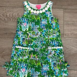 Lilly Pulitzer Green and Blue Kids Dress